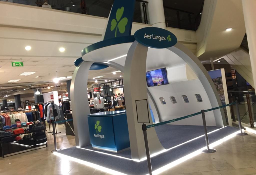 Aer Lingus Pop Up at Arnotts - System Plus